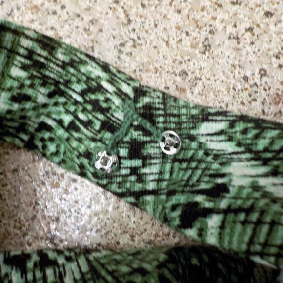 *Green Nine West Peplum Dress- Size M - Picture 5 of 7